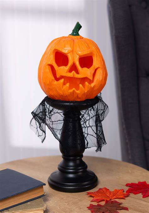 14 Inch Led Light Up Pumpkin Lamp Halloween Decoration Pumpkin