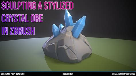 Sculpting Stylized Crystal Ore Zbrush YouTube