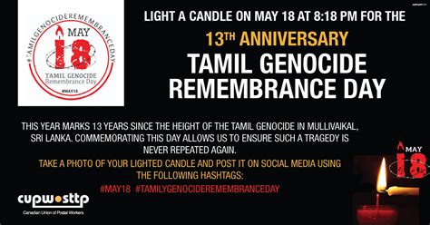 Cupw 2022 05 17 Tamil Genocide Remembrance Day