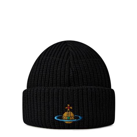 VIVIENNE WESTWOOD Sporty Beanie Women Black Flannels