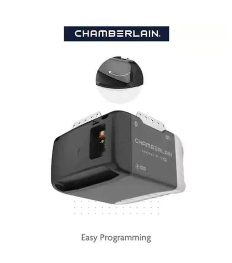 Chamberlain B2211T 1 2 HP Smart Quiet Belt Drive Garage Door Opener W