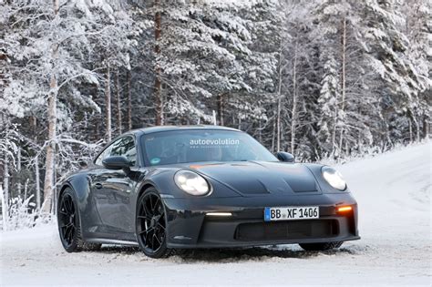 New Porsche 911 St Plays In The Snow Flaunts Double Bubble Roof And