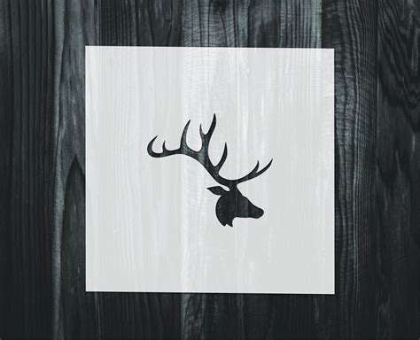 Elk Head Stencil Mylar Reusable Stencil Stencil Fast Shipping Etsy