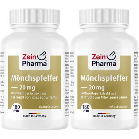 ZeinPharma Mönchspfeffer 20 mg 2x180 St Shop Apotheke