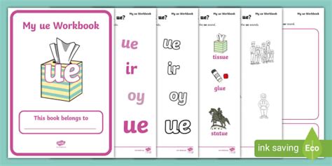 Phase Ue Grapheme Workbook Teacher Made Twinkl