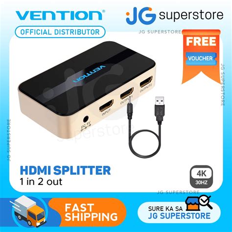 Vention 1 In 2 Out HDMI Splitter 4K 30Hz With 30m Transmission Sll9187B