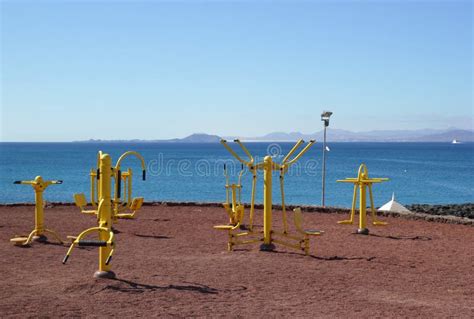 Gym On The Beach Stock Photo Image Of Blue Landscape 26894420