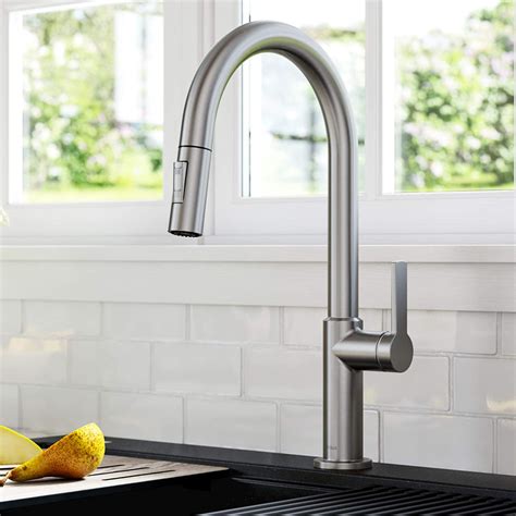 Kraus Kpf Sfs Oletto Single Handle Pull Down Kitchen Faucet