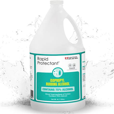 Rapid Protectant Rubbing Alcohol 4l Premium Grade Isopropyl Alcohol