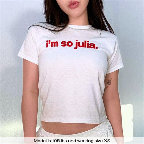 Im So Julia Baby Tee Charli XCX Brat Y2k Baby Tee Y2k Shirt Im So Julia