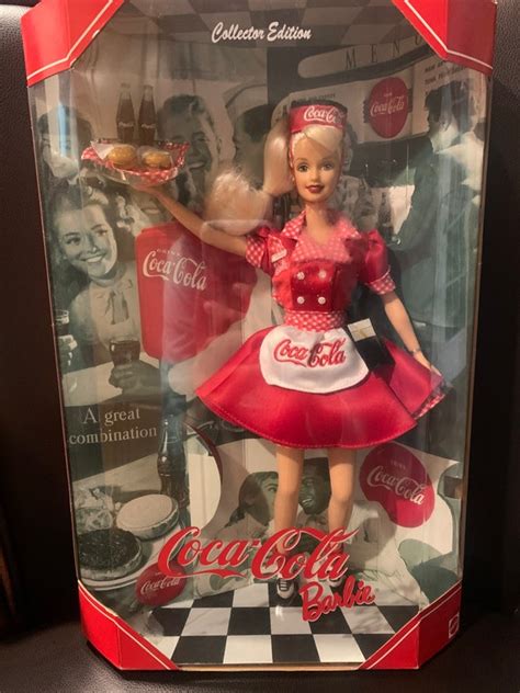 Dolls Vintage Rare Coca Cola Barbie Collector Edition By Mattel