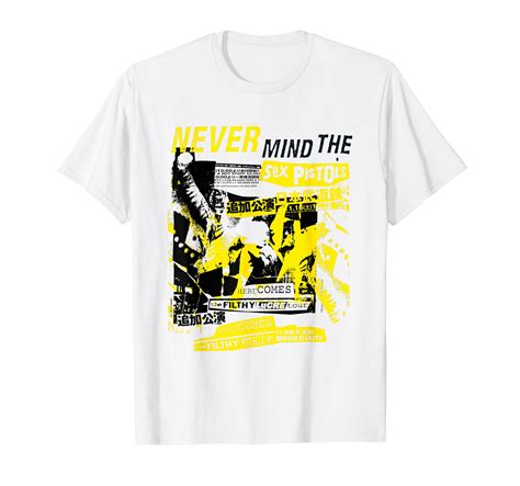Amazon Sex Pistols 公式 クラシックジャパンツアー イエロー Tシャツ Tシャツカットソー 通販