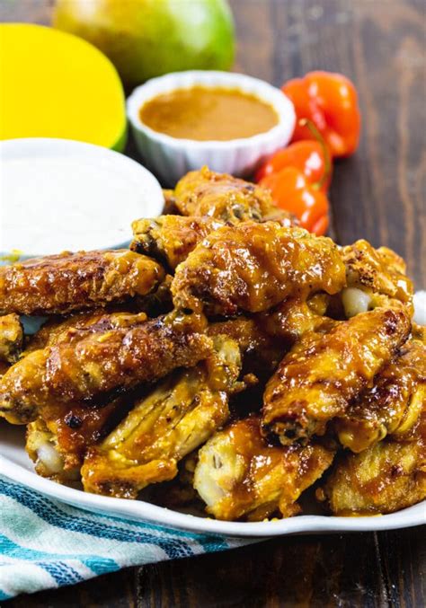 Mango Habanero Chicken Wings Spicy Southern Kitchen