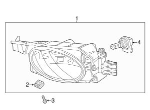 Tk A Fog Light Assembly R Front Honda Odyssey