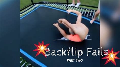 backflip fails compilation part  youtube