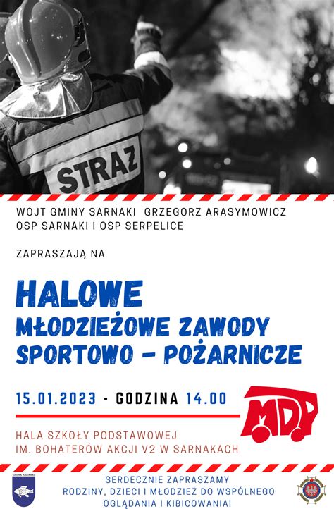 Halowe Młodzieżowe Zawody Sportowo Pożarnicze w Gminie Sarnaki