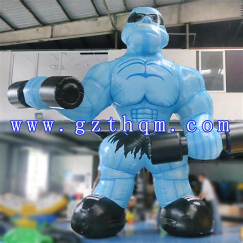 5m Tall Outdoor Giant Inflatable Muscle Man For Advertising China Inflatable Cartoon And