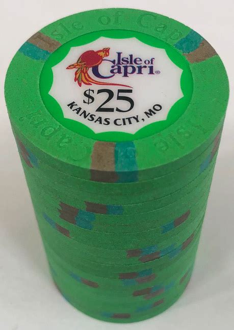 Barrel of Isle of Capri Casino $25 Paulson Chips - Apache Poker Chips