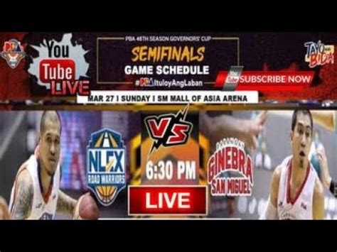 Barangay Ginebra San Miguel Vs Nlex Road Warriors Pba Live Scoreboard