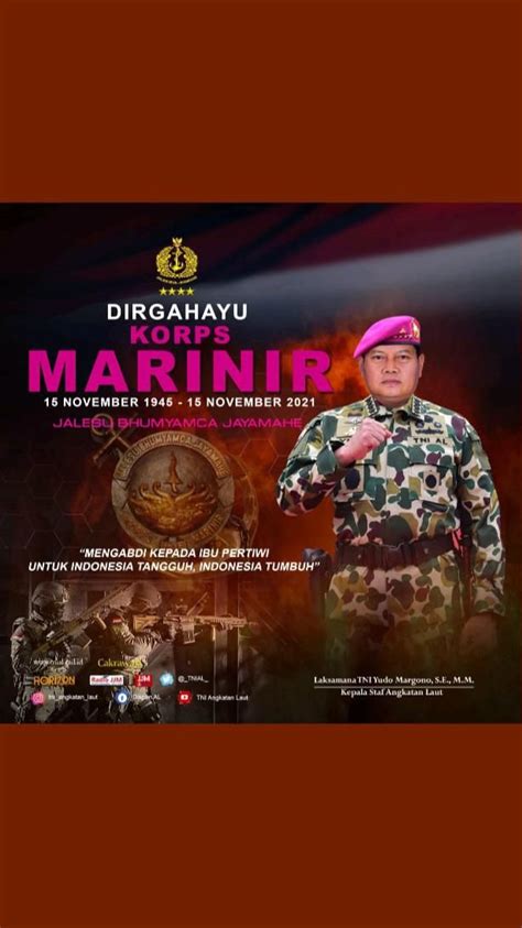 Dirgahayu Korps Marinir Ke 76 Indonesia Soldier Movie Posters