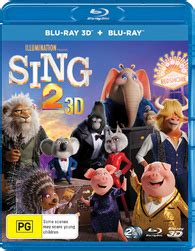 Sing 2 3D Blu-ray (Blu-ray 3D + Blu-ray) (Australia)