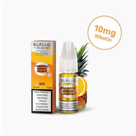 ELFBAR ELFLIQ Pineapple Mango Orange 10mg E Liquid