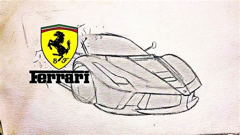 Como Dibujar Un Ferrari La Ferrari A Lapiz YouTube