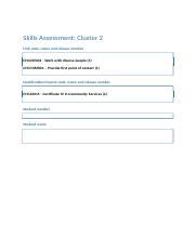 Work With Diverse People 2 Completed Docx Skills Assessment Cluster