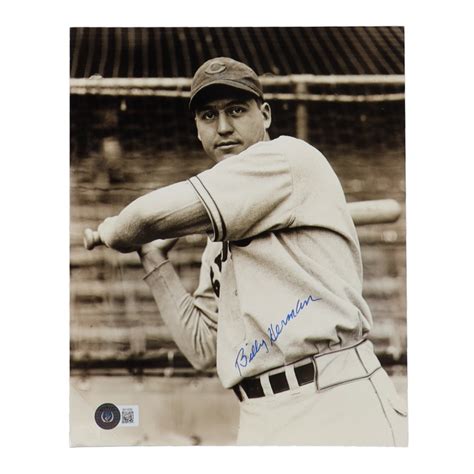 Billy Herman Signed Cubs 8x10 Photo Beckett Pristine Auction