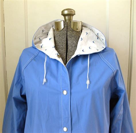 Vintage WHALES Reversible Rain Coat S M