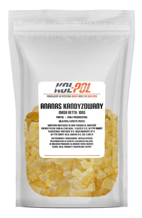 Ananas Kandyzowany Kostka G Suszony W Kostkach Allegro Pl