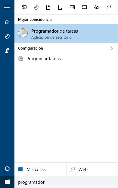 Windows 10 Programar una tarea Cómo programar una aplicación de