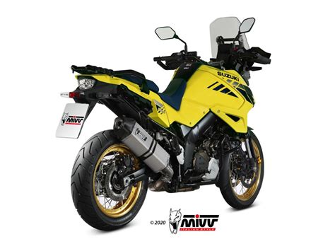 S 042 LRX TERMINALE MIVV SPEED EDGE INOX CARBONIO SUZUKI DL V STROM