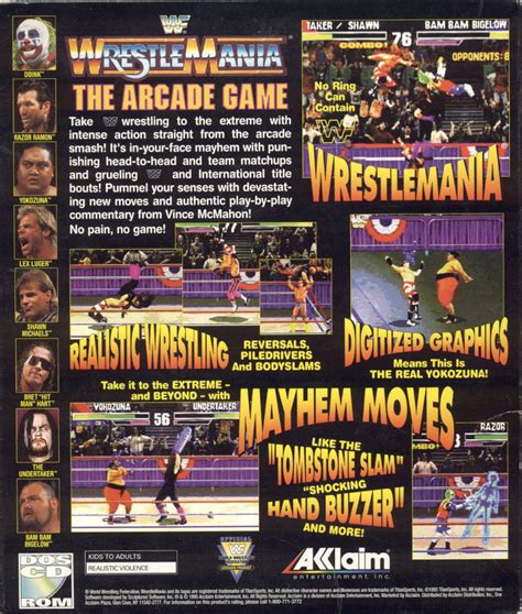 WWF WrestleMania The Arcade Game Box Shot For Super Nintendo GameFAQs