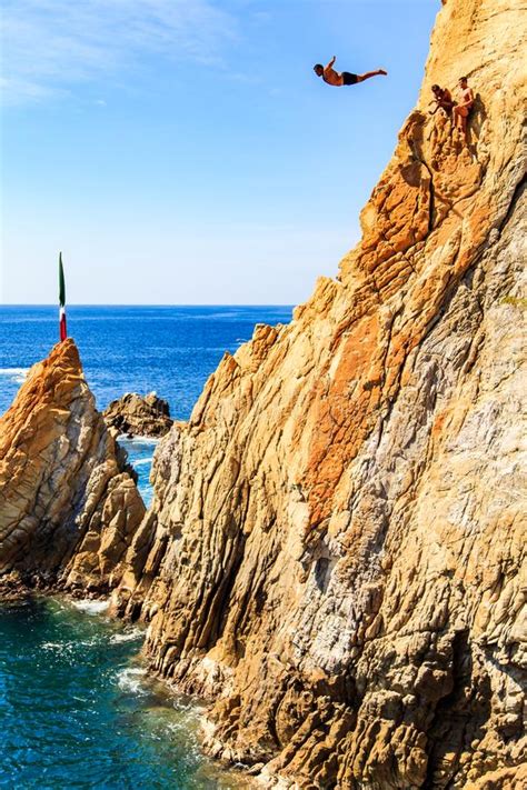 Acapulco Cliff Diver Stock Photo Image Of Sensation Jump 8643850