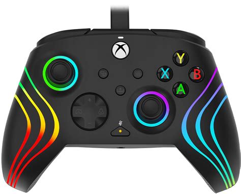 Pad Przewodowy Xbox Pc Afterglow Wave Czarny Pod Wietlany Rgb Licencja