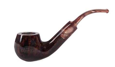 Pipex Model K Brown Tobacco Pipe With Colored Mouthpiece