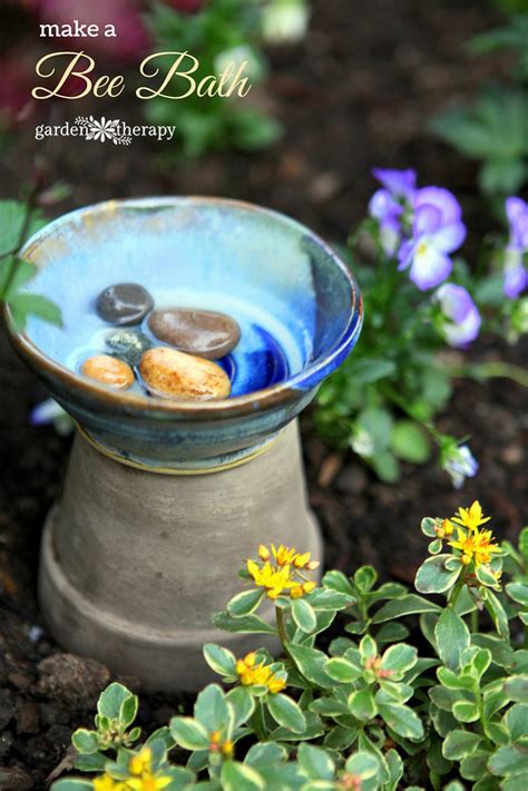 Bee A Good Garden Host Make A Bee Bath Garden Therapy