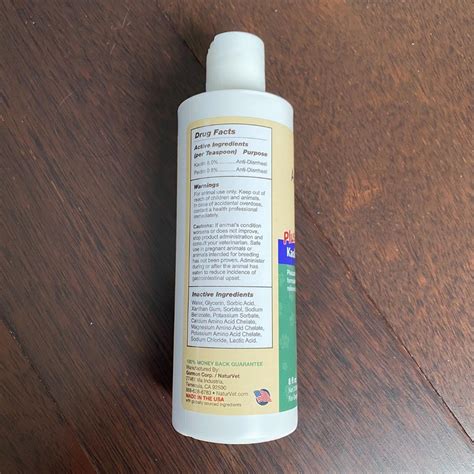 Naturvet Anti Diarrhea Plus Kaolin Diarrhea Aid 236 Ml 8 Fl Oz For Dogs