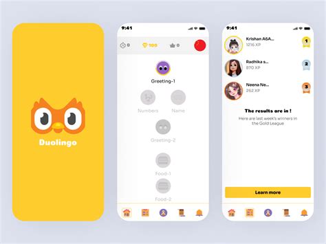 😍Duolingo App😍 by 🔹Vishal Manek🔹 on Dribbble