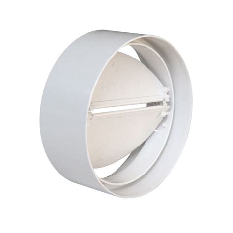 Manchon Avec Clapet Anti Retour Pour Tube Ventilation Rond Blanc