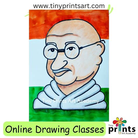 Easy gandhi drawing easy gandhi jayanti drawing mahatma gandhi oil pastel – Artofit