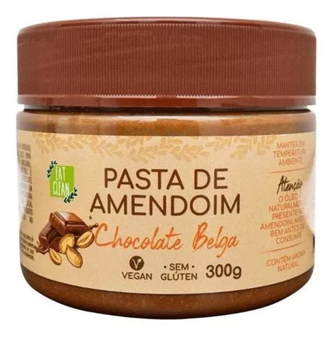 Pasta De Amendoim Chocolate Belga Eat Clean 300g MercadoLivre