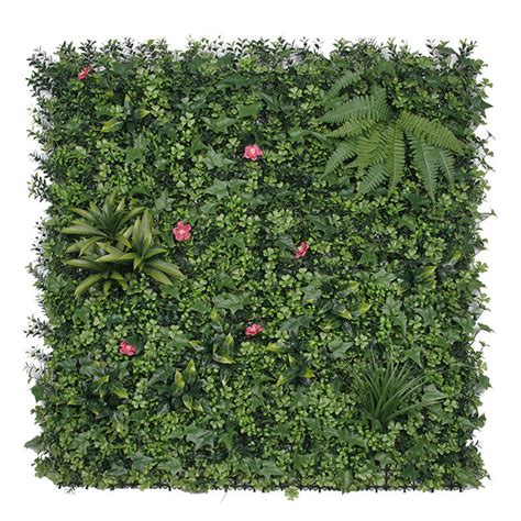 Garden Ornaments Faux Mat Hedge Boxwood Green Foliage Panel Artificial