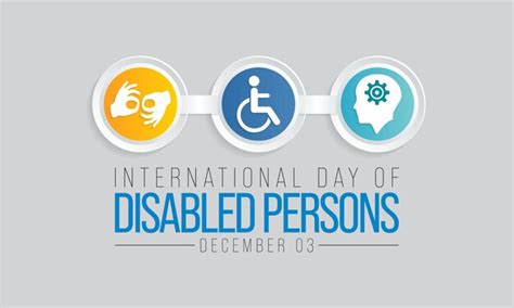 Premium Vector International Day Of Persons With Disabilities Idpd Is