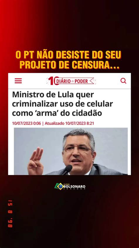 Flavio Bolsonaro On Twitter Autoritarismo E Censura A Lógica Da