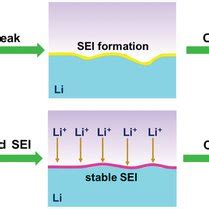 Schematic Comparison Of Li Metal Anode With Different Sei Layers A