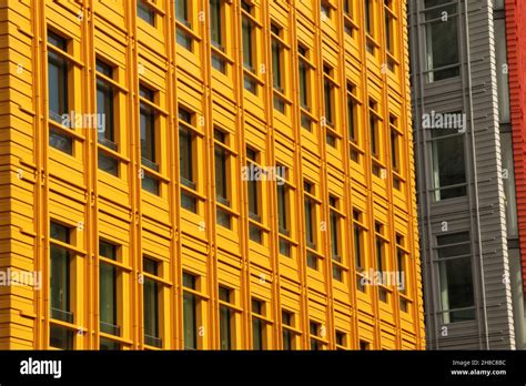 Beautiful View Of A Yellow Skyscraper Building In Downtown Of London