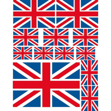 Stickers drapeaus anglais - Autocollants déco Londres de meuble et mur