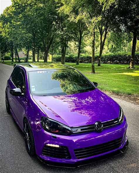 Purple Golf 6 R In 2023 Golf Gti Car Illustration Purple